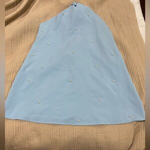 SHEIN Light Blue Dress with Pearl Accents
